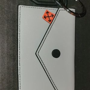 Off-White Grey Card Holder